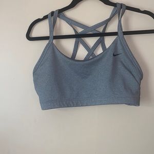 Grey sports bra